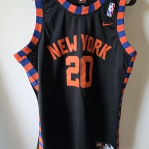 Nike Authentic New York Knicks Jersey Allan Houston #20 Vintage 2000 XL (Fit M)